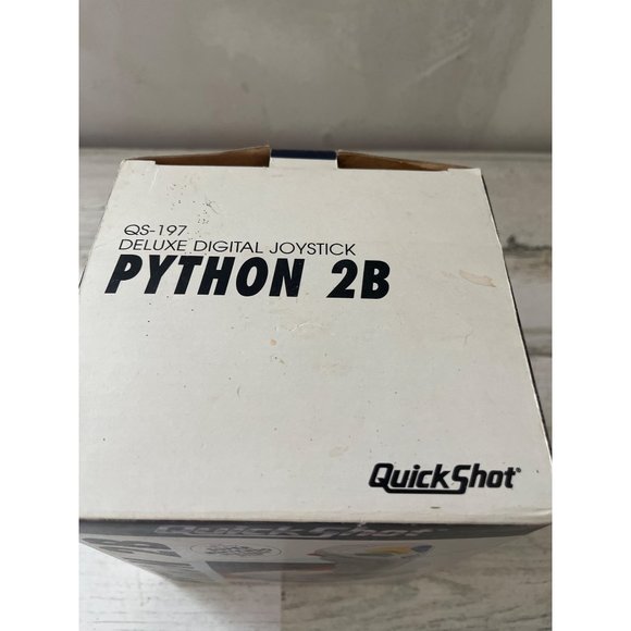 Quick Shot QS-197 Python 2B deluxe digital joystick in original box vintage - Picture 2 of 7